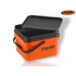 Kép 3/6 - ROK 10 literes Szögletes Csalis vödör + betét + tető szett - Square Bait Bucket + Basin Black set - Narancs