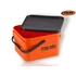 Kép 2/4 - ROK 10 literes szögletes keverő edény fedéllel - SQUARE BUCKET with soft cover - Narancs