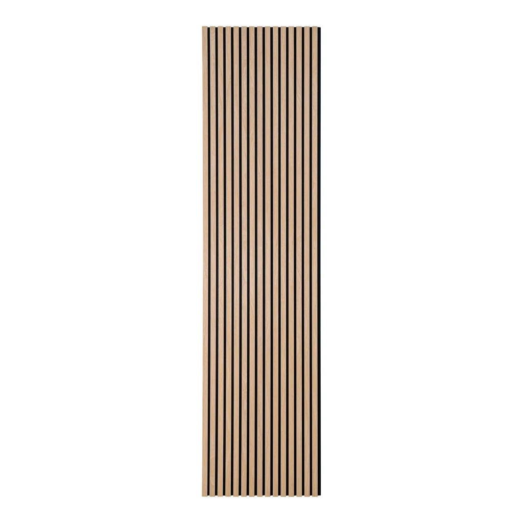 Akusztikus panel, fa furnér, natúr, tölgy hatású 240x60x2,2 cm