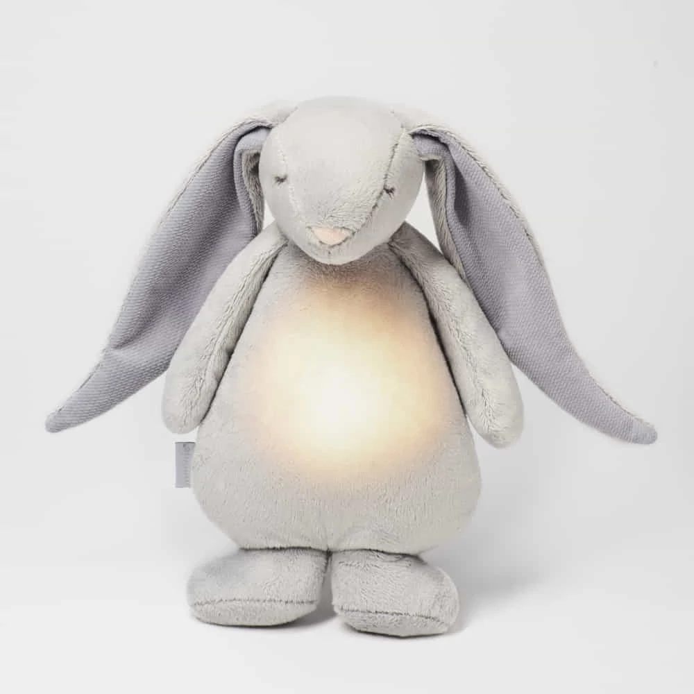 Moonie 2.0 the Humming Friend dallammal és lámpával nyuszi- SILVER
