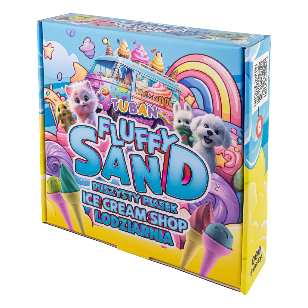 Tuban Fluffy Sand – Fagylaltkészítő kreatív homok szett