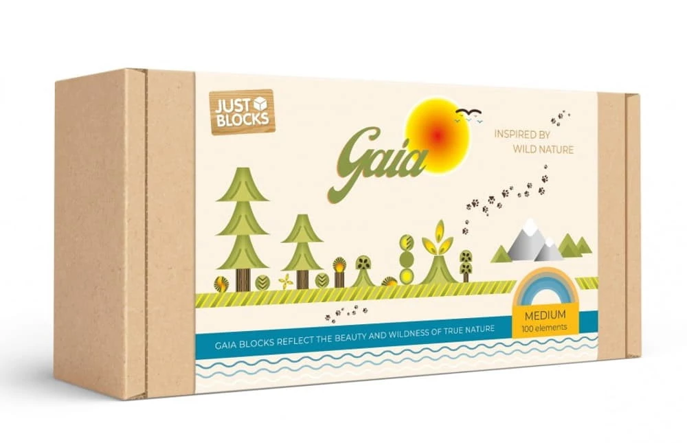 Just Blocks Gaia közepes építőjáték szett 100db