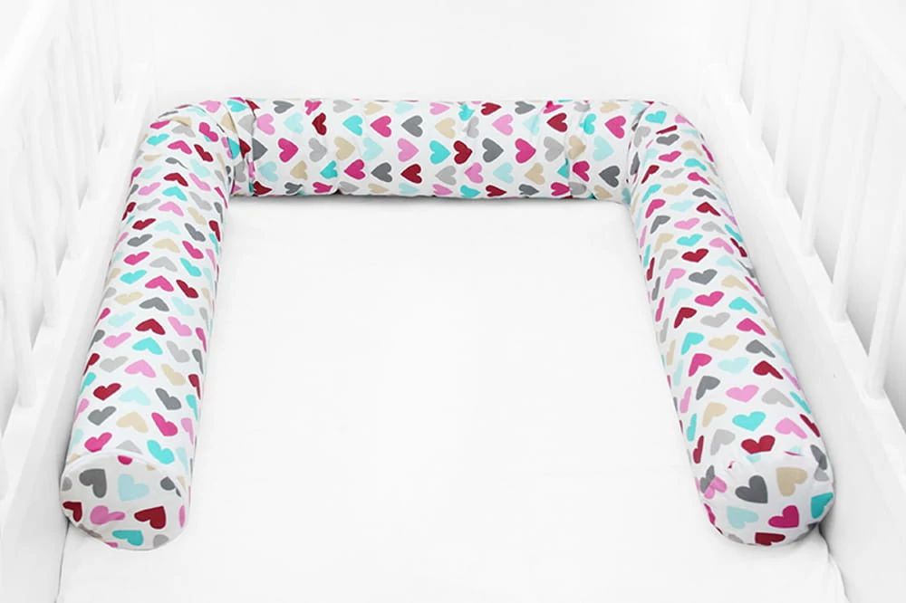 Scamp - Rácsvédő hengerpárna 210cm/ ColorfulHearts