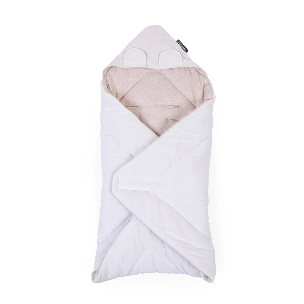 Childhome Univerzális Baba Babapólya - 75x75 cm - Bézs + Teddy
