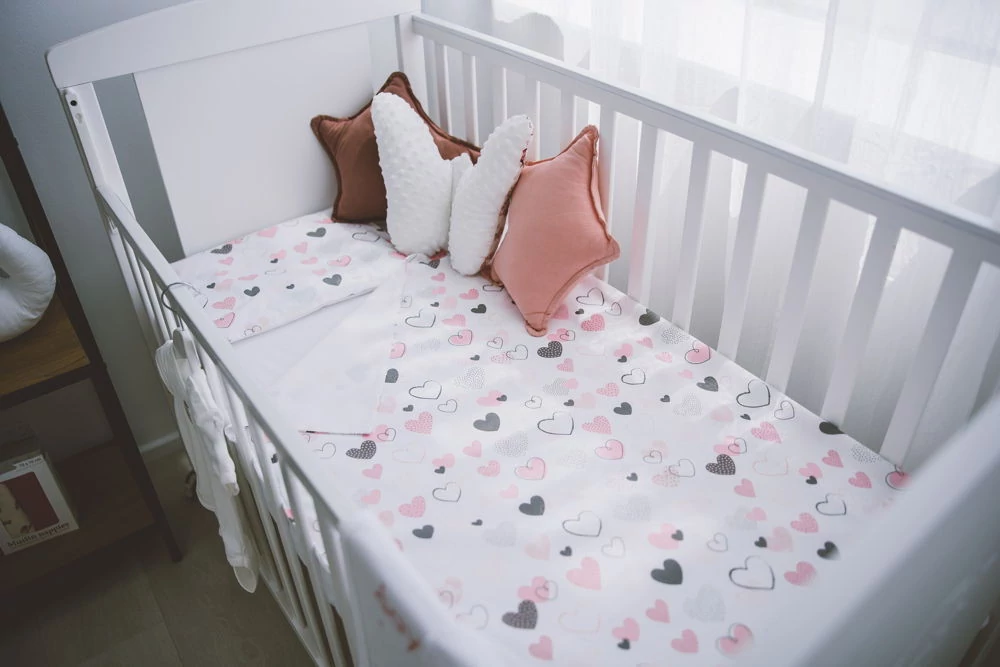 Bubaba 2 részes ágynemű huzat-Pink hearts