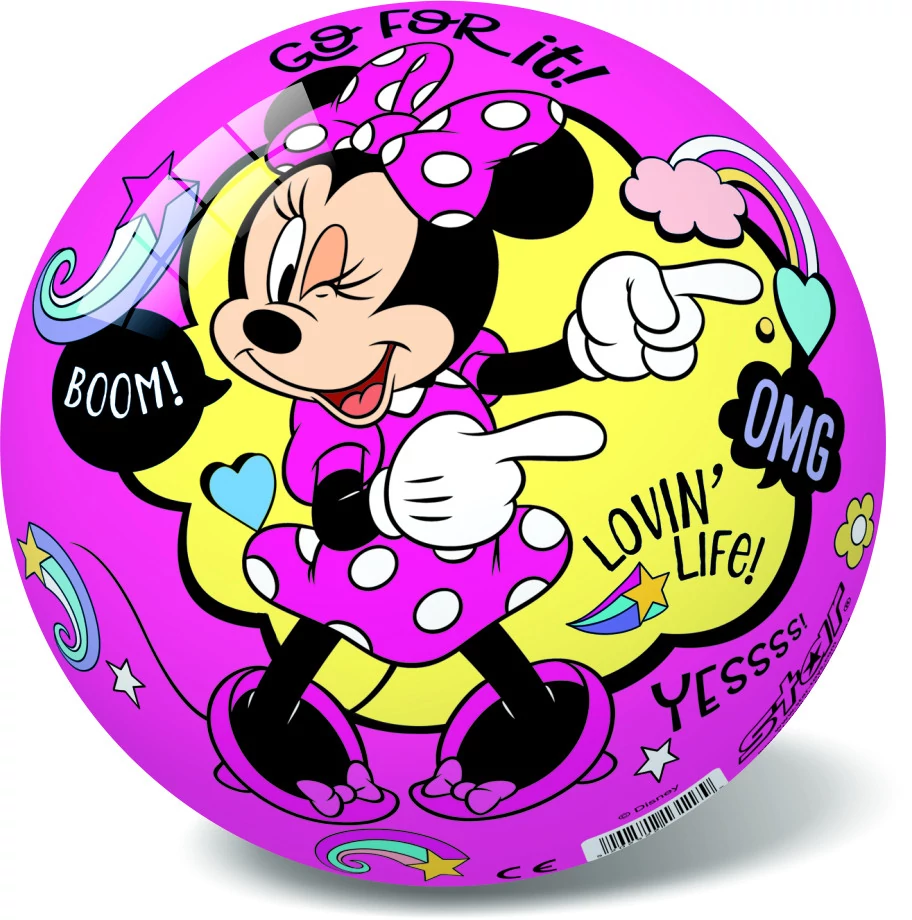 Labda, jogdíjas, Disney, Minnie egér, 23 cm