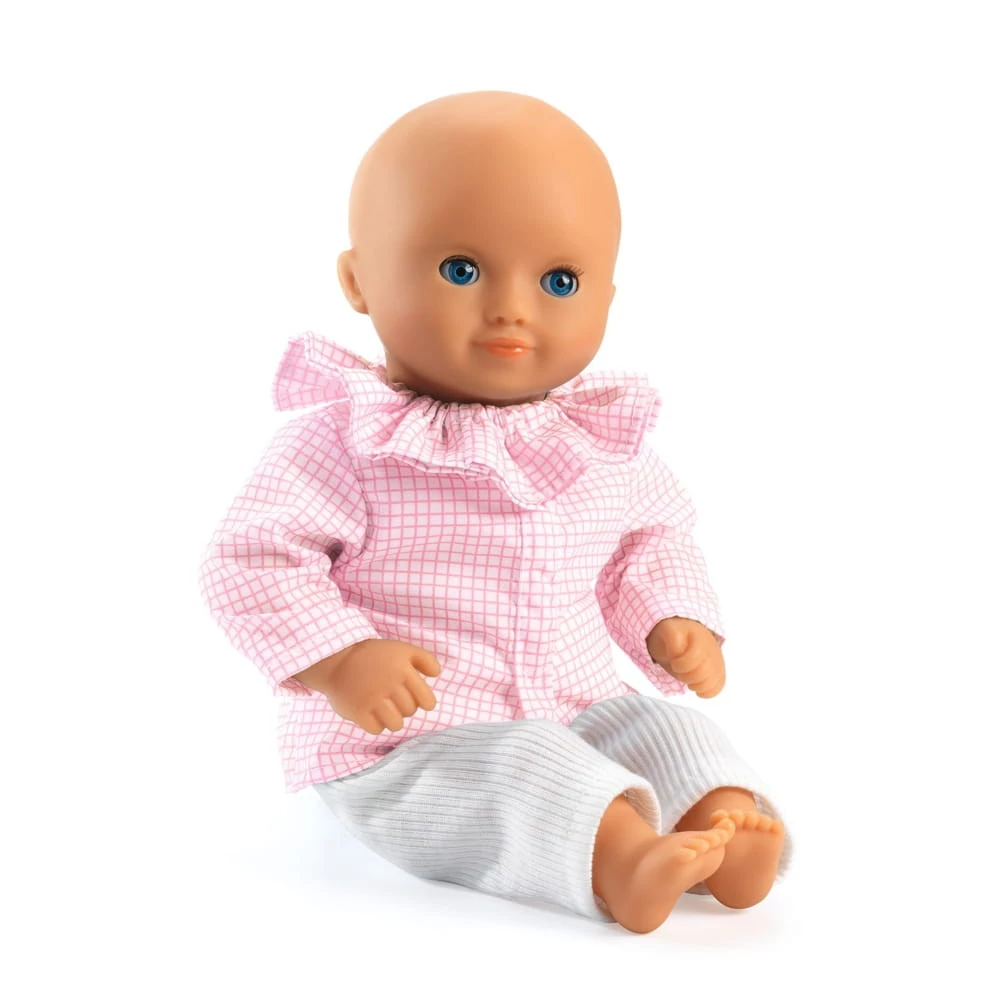 Djeco Játékbaba - Alba, sötétkék szemű, 32 cm