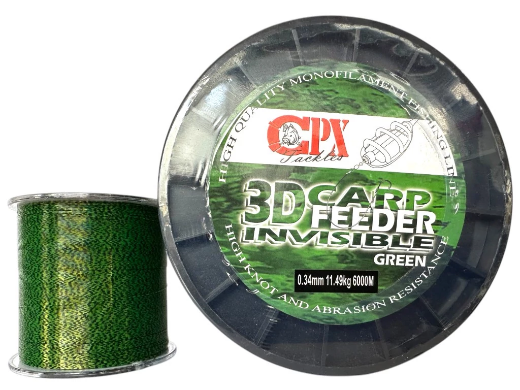 CPX - 3D CARP Line - Green zsinór - 6000m - 0,22mm