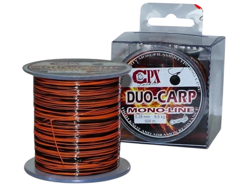 CPX - DUO CARP FEEDER MONO LINE zsinór - BLACK & ORANGE - 600 m - 0,34mm