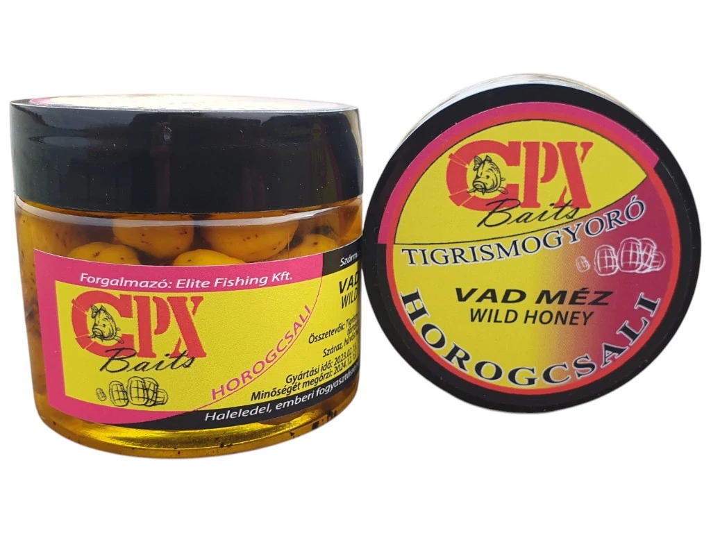 CPX Baits Főtt színezett Large tigrismogyoró horogcsali - Vad Méz - 36 gramm -