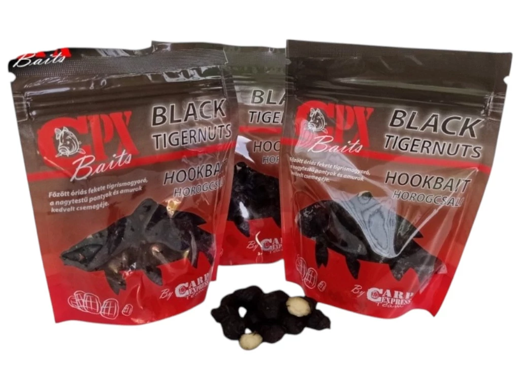 CPX Baits Főtt tigrismogyoró - MEGA BLACK 150 gramm