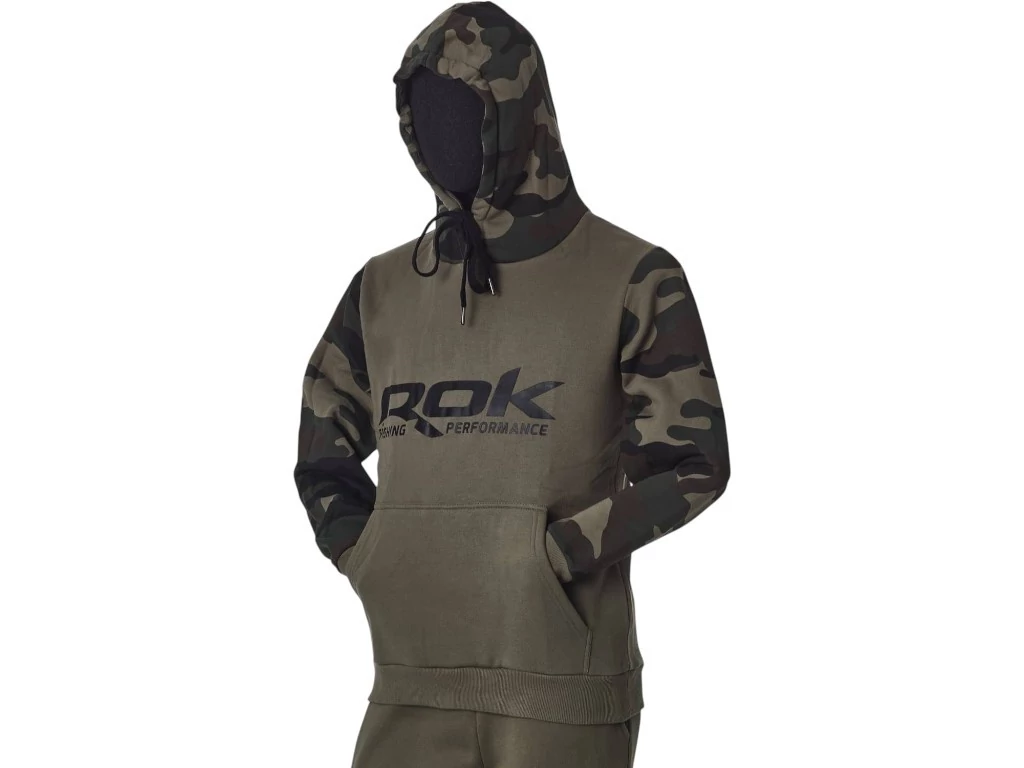 ROK - CAMO HOODIE - Kapucnis terep mintás pulóver - XXXL