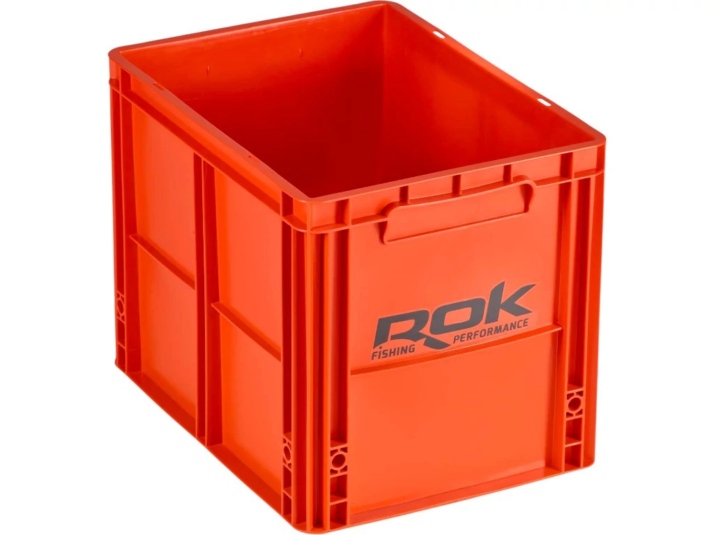 ROK CRATE 433 - nagy tároló rekesz - tető nélkül40cm x 30cm x 32cm - Narancs