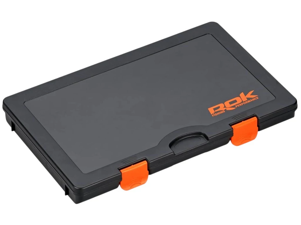 ROK HOOKBAIT BOX 371 - Horogcsalis doboz 35,5cm x 23cm x 3cm - Fekete