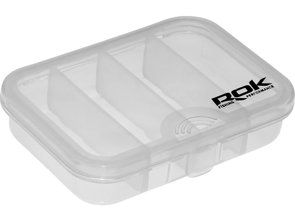 ROK STORAGE BOX XS304 - négy rekeszes mini tároló doboz - 9,1 cm x 6,6 cm x 2,2 cm