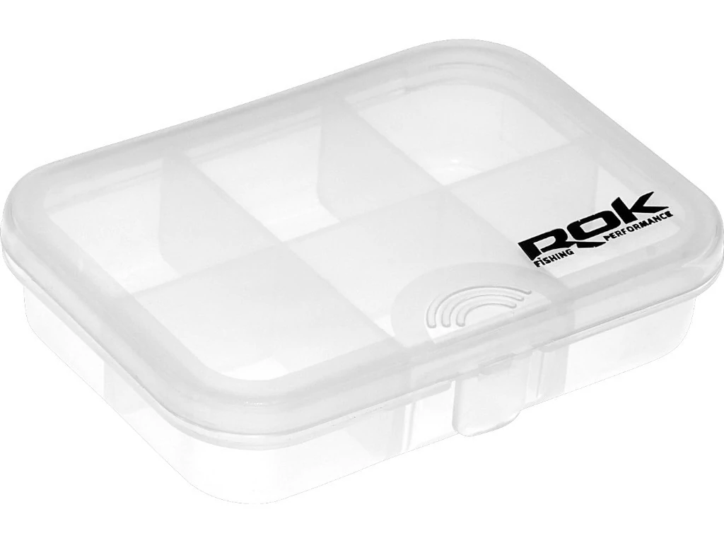 ROK STORAGE BOX XS306 - hat rekeszes mini tároló doboz - 9,1 cm x 6,6 cm x 2,2 cm