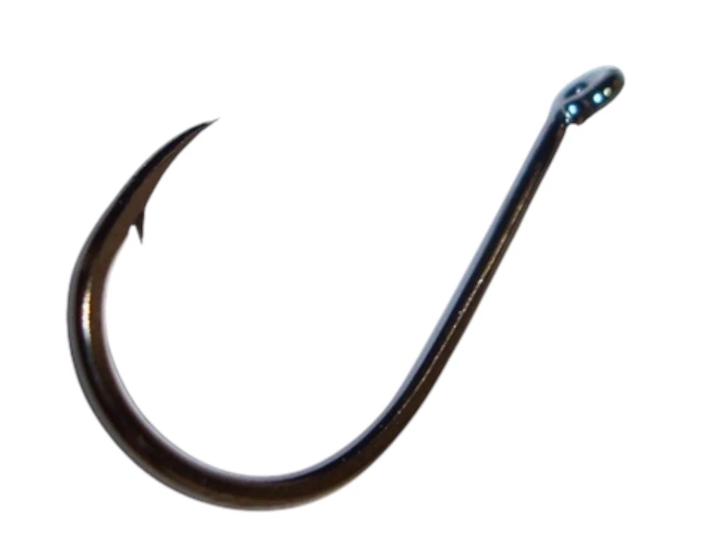 SASAME Chinu Ringed füles pontyozó horog - Black Nickel - 1