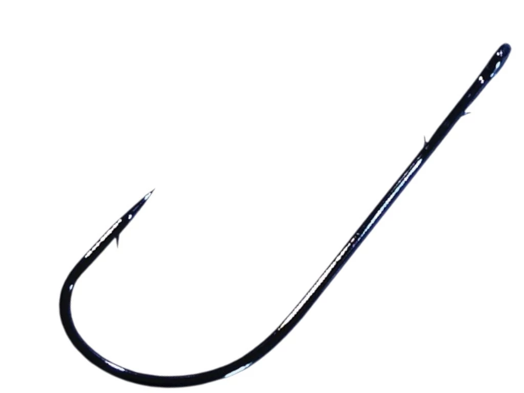 SASAME Worm ST füles rablóhalas horog - Black Nickel - 3/0