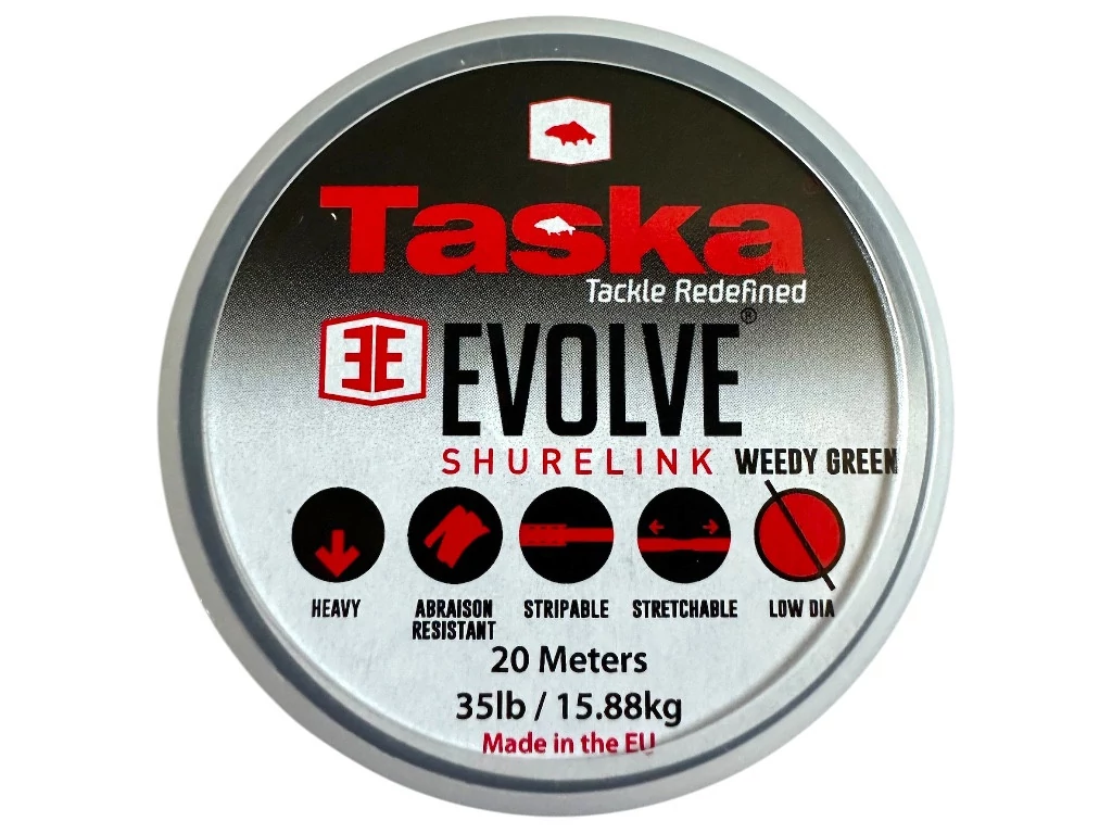TASKA Evolve Shurelink bevonatos horogelőke 35lb 20m - weedy green