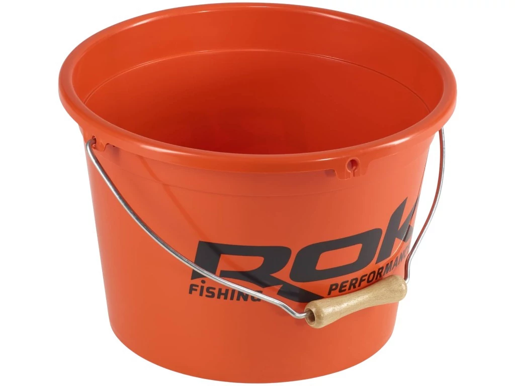 ROK 13 literes csalis vödör (fedél és 4 literes betét nélkül) - BAIT BUCKET - Narancs
