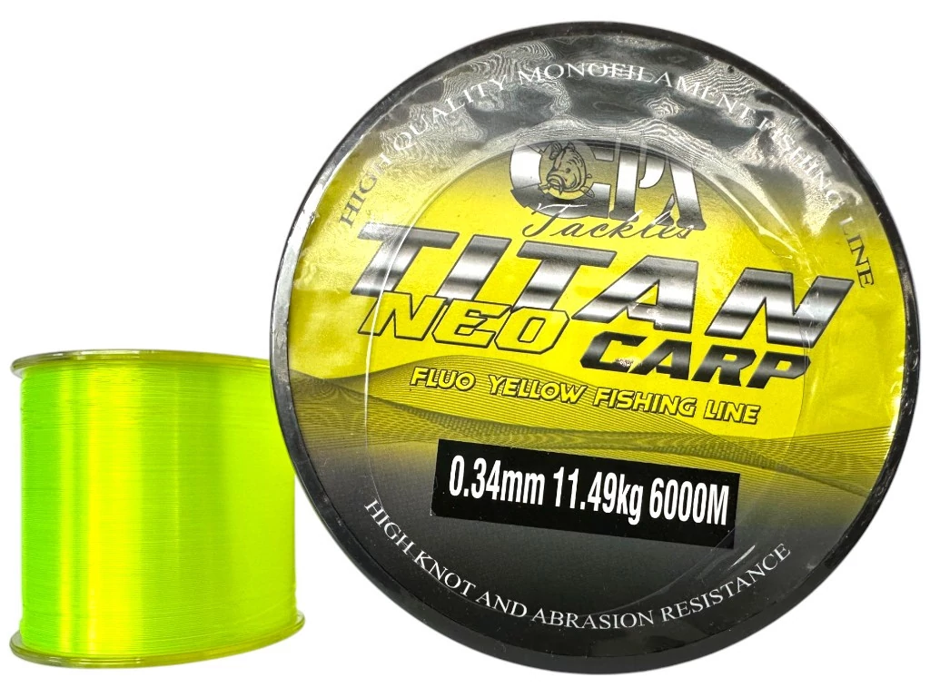 CPX Titan NEO CARP LINE zsinór - Fluo Yellow - 6.000m - 0,25mm